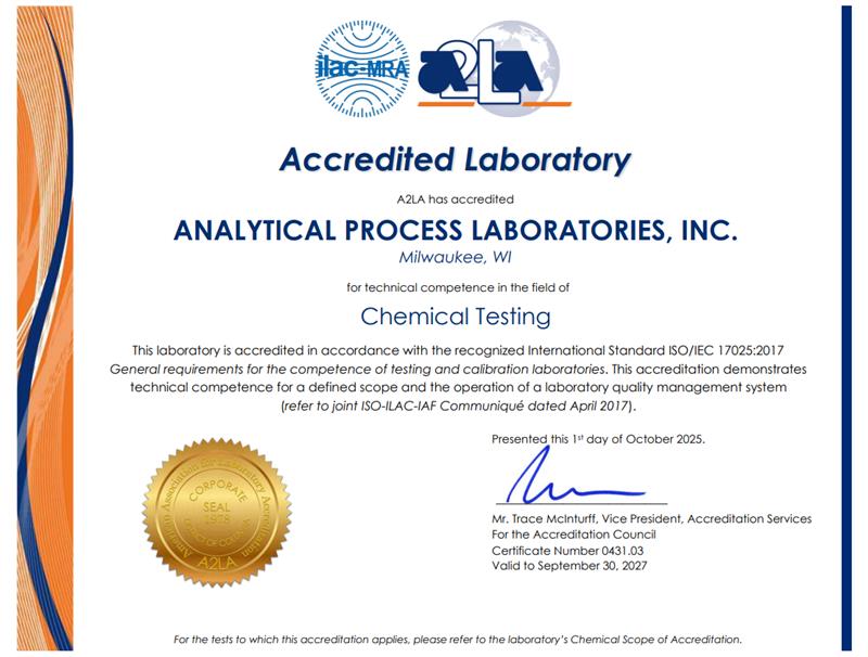 Chemical Testing